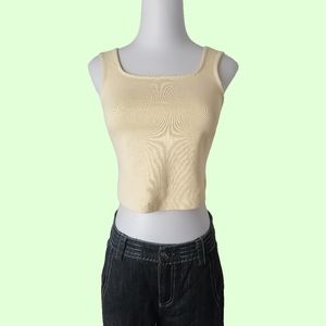 🙂 vintage cream tank top by H&M